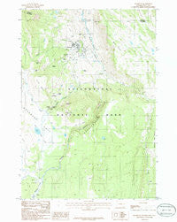 Mammoth Wyoming Historical topographic map, 1:24000 scale, 7.5 X 7.5 Minute, Year 1986