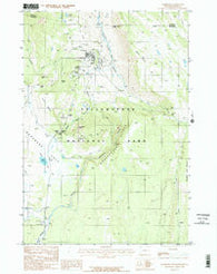 Mammoth Wyoming Historical topographic map, 1:24000 scale, 7.5 X 7.5 Minute, Year 1986