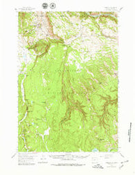 Mammoth Wyoming Historical topographic map, 1:62500 scale, 15 X 15 Minute, Year 1958
