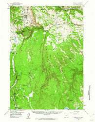 Mammoth Wyoming Historical topographic map, 1:62500 scale, 15 X 15 Minute, Year 1958
