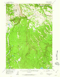 Mammoth Wyoming Historical topographic map, 1:62500 scale, 15 X 15 Minute, Year 1958