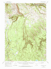 Mammoth Wyoming Historical topographic map, 1:62500 scale, 15 X 15 Minute, Year 1958