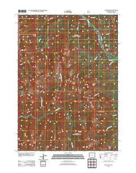 Man Peak Wyoming Historical topographic map, 1:24000 scale, 7.5 X 7.5 Minute, Year 2012