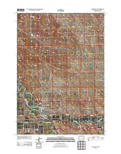 Manderson Wyoming Historical topographic map, 1:24000 scale, 7.5 X 7.5 Minute, Year 2012