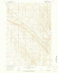 Manderson NE Wyoming Historical topographic map, 1:24000 scale, 7.5 X 7.5 Minute, Year 1960