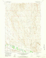 Manderson SE Wyoming Historical topographic map, 1:24000 scale, 7.5 X 7.5 Minute, Year 1960