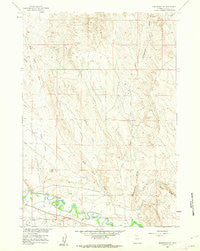 Manderson SE Wyoming Historical topographic map, 1:24000 scale, 7.5 X 7.5 Minute, Year 1960