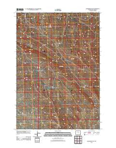 Manderson NE Wyoming Historical topographic map, 1:24000 scale, 7.5 X 7.5 Minute, Year 2012