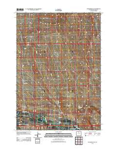 Manderson SE Wyoming Historical topographic map, 1:24000 scale, 7.5 X 7.5 Minute, Year 2012