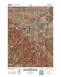Maneater Creek Wyoming Historical topographic map, 1:24000 scale, 7.5 X 7.5 Minute, Year 2012