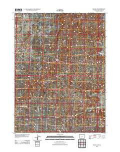 Manuel Gap Wyoming Historical topographic map, 1:24000 scale, 7.5 X 7.5 Minute, Year 2012
