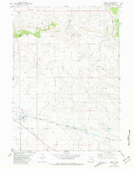 Manville Wyoming Historical topographic map, 1:24000 scale, 7.5 X 7.5 Minute, Year 1981