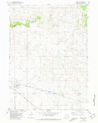Manville Wyoming Historical topographic map, 1:24000 scale, 7.5 X 7.5 Minute, Year 1981