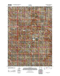 Manville NE Wyoming Historical topographic map, 1:24000 scale, 7.5 X 7.5 Minute, Year 2012
