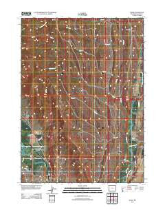 Marse Wyoming Historical topographic map, 1:24000 scale, 7.5 X 7.5 Minute, Year 2012