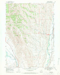 Marse Wyoming Historical topographic map, 1:24000 scale, 7.5 X 7.5 Minute, Year 1967