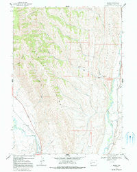 Marse Wyoming Historical topographic map, 1:24000 scale, 7.5 X 7.5 Minute, Year 1967