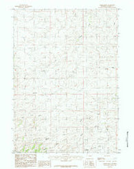 Marsh Draw Wyoming Historical topographic map, 1:24000 scale, 7.5 X 7.5 Minute, Year 1984