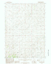 Marsh Draw Wyoming Historical topographic map, 1:24000 scale, 7.5 X 7.5 Minute, Year 1984