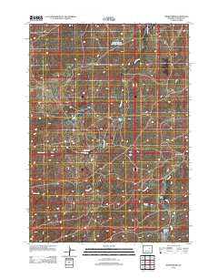 Marsh Draw Wyoming Historical topographic map, 1:24000 scale, 7.5 X 7.5 Minute, Year 2012