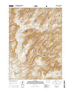 Marshall Wyoming Current topographic map, 1:24000 scale, 7.5 X 7.5 Minute, Year 2015