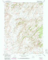 Marshall Wyoming Historical topographic map, 1:24000 scale, 7.5 X 7.5 Minute, Year 1964