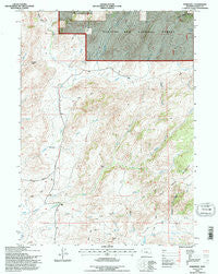 Marshall Wyoming Historical topographic map, 1:24000 scale, 7.5 X 7.5 Minute, Year 1992