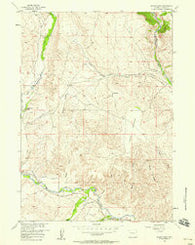 Mason Draw Wyoming Historical topographic map, 1:24000 scale, 7.5 X 7.5 Minute, Year 1956