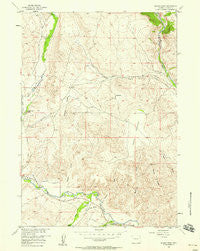 Mason Draw Wyoming Historical topographic map, 1:24000 scale, 7.5 X 7.5 Minute, Year 1956