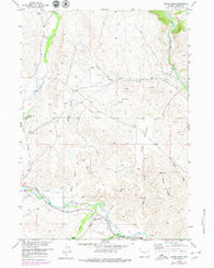 Mason Draw Wyoming Historical topographic map, 1:24000 scale, 7.5 X 7.5 Minute, Year 1956