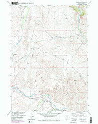 Mason Draw Wyoming Historical topographic map, 1:24000 scale, 7.5 X 7.5 Minute, Year 1956
