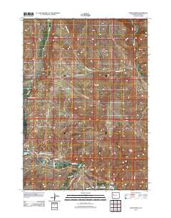 Mason Draw Wyoming Historical topographic map, 1:24000 scale, 7.5 X 7.5 Minute, Year 2012