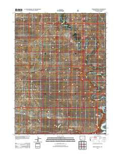 Massacre Hill Wyoming Historical topographic map, 1:24000 scale, 7.5 X 7.5 Minute, Year 2012