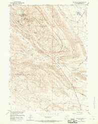 Maverick Spring Wyoming Historical topographic map, 1:24000 scale, 7.5 X 7.5 Minute, Year 1951