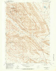 Maverick Spring Wyoming Historical topographic map, 1:24000 scale, 7.5 X 7.5 Minute, Year 1951