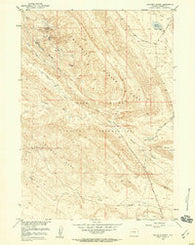 Maverick Spring Wyoming Historical topographic map, 1:24000 scale, 7.5 X 7.5 Minute, Year 1951