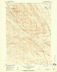 Maverick Spring Wyoming Historical topographic map, 1:24000 scale, 7.5 X 7.5 Minute, Year 1951