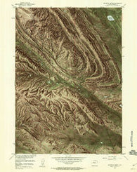 Maverick Spring Wyoming Historical topographic map, 1:24000 scale, 7.5 X 7.5 Minute, Year 1951