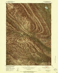 Maverick Spring Wyoming Historical topographic map, 1:24000 scale, 7.5 X 7.5 Minute, Year 1951