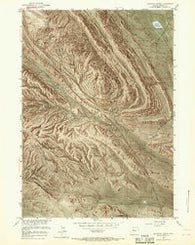 Maverick Spring Wyoming Historical topographic map, 1:24000 scale, 7.5 X 7.5 Minute, Year 1951