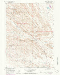 Maverick Spring Wyoming Historical topographic map, 1:24000 scale, 7.5 X 7.5 Minute, Year 1951
