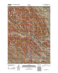 Maverick Spring Wyoming Historical topographic map, 1:24000 scale, 7.5 X 7.5 Minute, Year 2012