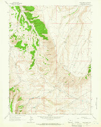 Maxon Ranch Wyoming Historical topographic map, 1:24000 scale, 7.5 X 7.5 Minute, Year 1963