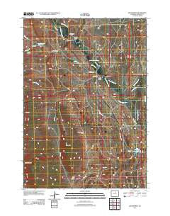 Mayoworth Wyoming Historical topographic map, 1:24000 scale, 7.5 X 7.5 Minute, Year 2012