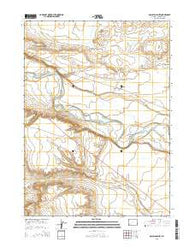 McCullen Bluff Wyoming Current topographic map, 1:24000 scale, 7.5 X 7.5 Minute, Year 2015