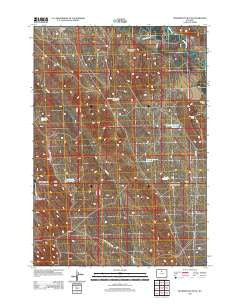 McDermotts Butte Wyoming Historical topographic map, 1:24000 scale, 7.5 X 7.5 Minute, Year 2012