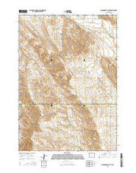 McDermotts Butte Wyoming Current topographic map, 1:24000 scale, 7.5 X 7.5 Minute, Year 2015