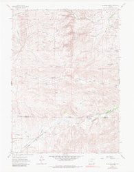 McDonald Ranch Wyoming Historical topographic map, 1:24000 scale, 7.5 X 7.5 Minute, Year 1962