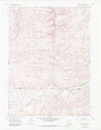 McDonald Ranch Wyoming Historical topographic map, 1:24000 scale, 7.5 X 7.5 Minute, Year 1962