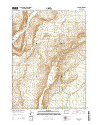McFadden Wyoming Current topographic map, 1:24000 scale, 7.5 X 7.5 Minute, Year 2015